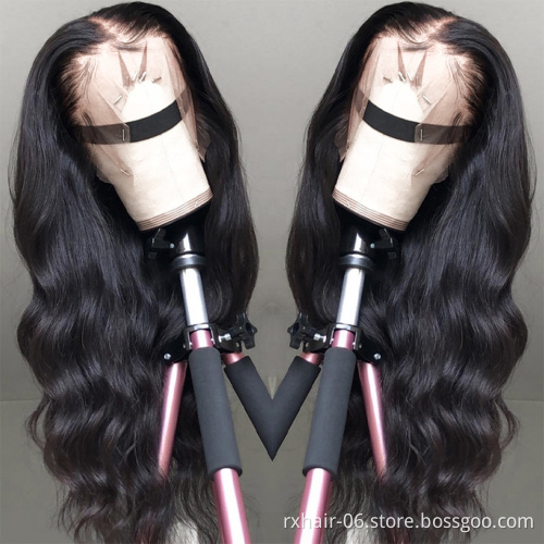 Wholesale 100% Brazilian Virgin Human Hair Wigs,Transparent Swiss Lace Wig Body Wave Lace Front wigs for Black Women